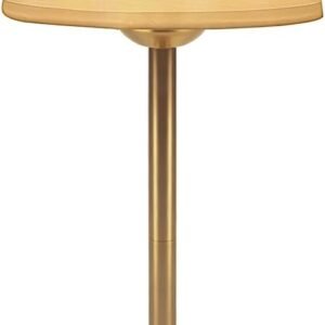 Deogos Lámpara de mesa inalámbrica dorada con atenuador, lám