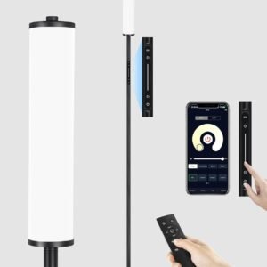 OUTON Lámpara de pie LED brillante con control remoto, tácti