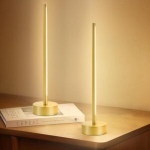 KARTOOSH Juego de dos lámparas de mesa LED inalámbricas, fun