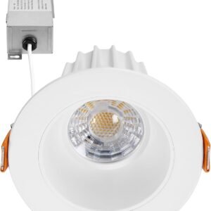 Maxxima Luz de techo empotrable de 2" ultra delgada antirref