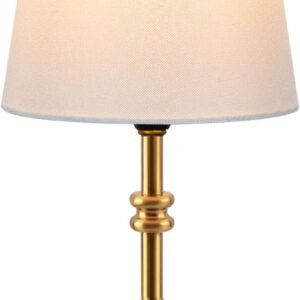 ONEWISH Lámpara de mesa pequeña inalámbrica regulable, funci