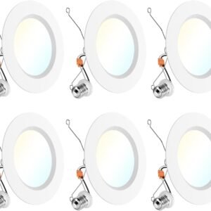 Sunco Paquete de 6 Luces LED Empotradas Retrofit de 6 Pulgad