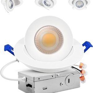 Adetu luces LED empotradas de 4 pulgadas con estabilizador,