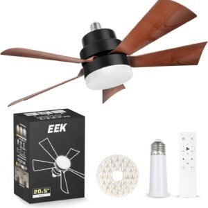EEK Luz de ventilador de enchufe con diseño ultra silencioso