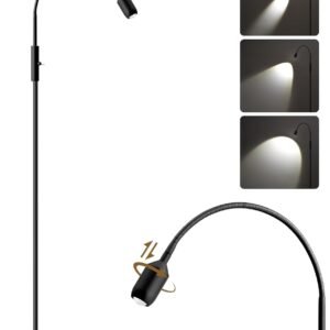 GOEBLESON Lámpara de pie de lectura, lámpara LED de 74.2 pul