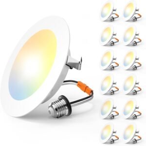 Amico Iluminación empotrada de 4 pulgadas, paquete de 12 luc