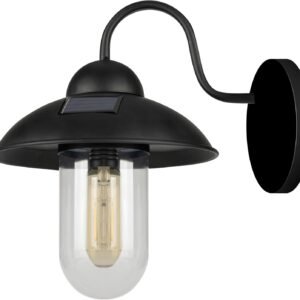 Fastruggle Lámparas solares de granero con cuello de cisne p