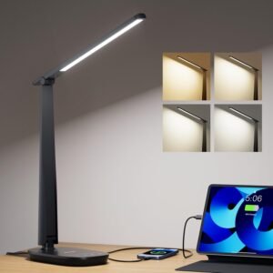 Honeywell Lámpara de escritorio LED para oficina en casa, lu