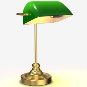 MOKOQI Lámpara de Escritorio Verde para Banqueros - Lámpara