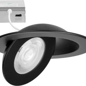 Maxxima Gimbal flotante LED empotrable giratorio de 6 pulgad