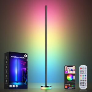 OIYN Lámpara de pie de esquina, lámpara de esquina LED RGBIC