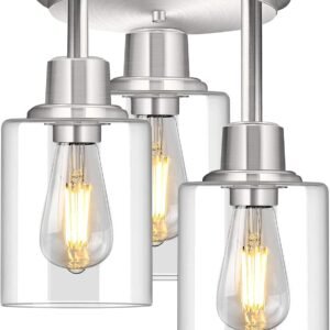 ROTTOGOON Lámpara de Techo Semiempotrada, Luminarias de Tech