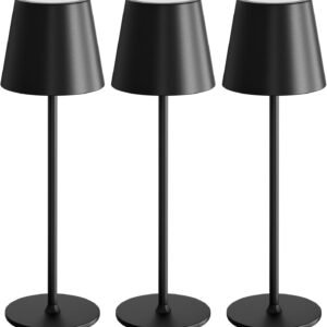 uuffoo Paquete de 3 lámparas de mesa recargables que funcion