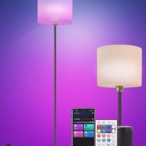YHW Lámpara de pie para sala de estar compatible con Alexa y