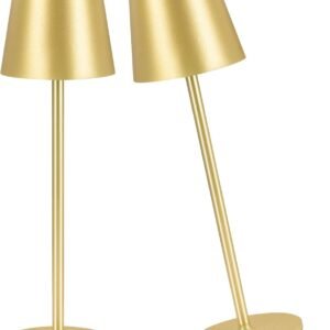 IMQSQIK Paquete de 2 lámparas de mesa inalámbricas, lámpara