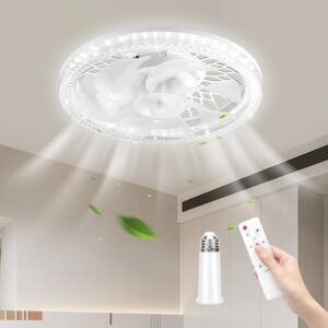 Ventiladores de techo con luces, ventilador de luz con enchu