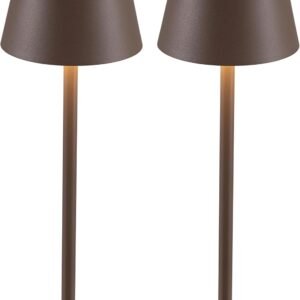 KDG Paquete de 2 lámparas de mesa inalámbricas, lámpara de e