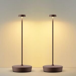 Sikevht Paquete de 2 Lámparas de Mesa LED Inalámbricas, Lámp