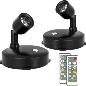 KANESIKI Foco inalámbrico que funciona con pilas, luz LED pa