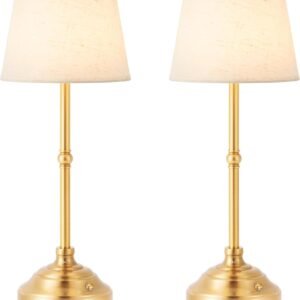 keysays Paquete de 2 lámparas de mesa inalámbricas, lámpara