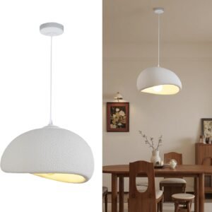Zoxxoz White Wabi Sabi Pendant Lights, Modern Japandi Chande