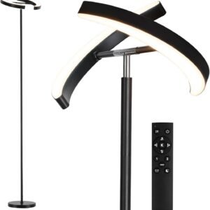 SUNMORY Lámparas de pie para sala de estar, lámpara de pie L