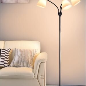 DINGLILIGHTING DLLT - Lámpara de pie moderna para lectura, 3