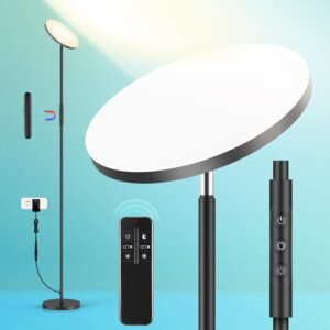 Lámpara de pie LED, lámpara de pie súper brillante de 3000 l