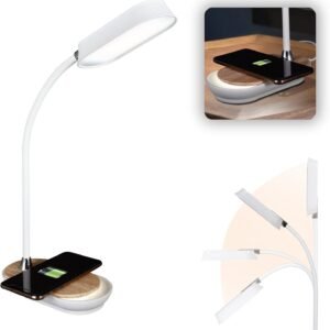 Ottlite Inspire - Lámpara LED de escritorio con carga inalám