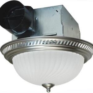 Air King ventilador de baño redondo con luz, DRLC702