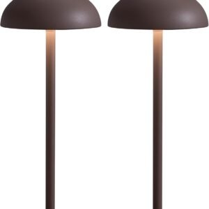 NEWSEE Juego de 2 lámparas de mesa LED inalámbricas pequeñas