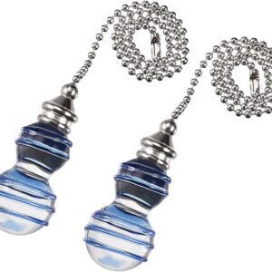 uxcell Colgante de cristal transparente y azul de 12 pulgada