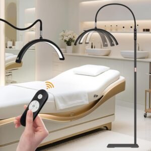 HITTI Lámpara de pie LED con cuello de cisne flexible para t