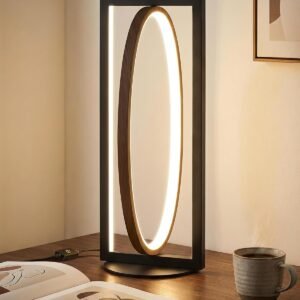 GOEBLESON Lámpara de mesa LED moderna, lámpara de noche mini