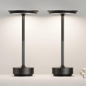 ZTFLOS LED Cordless Table Lamp Set of 2,Rechargeable Battery