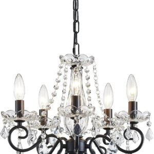ANJIADENGSHI Candelabro pequeño de cristal, moderno candelab