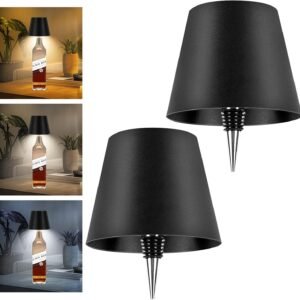 Mebaraul Paquete de 2 lámparas para botellas de vino, 2025,