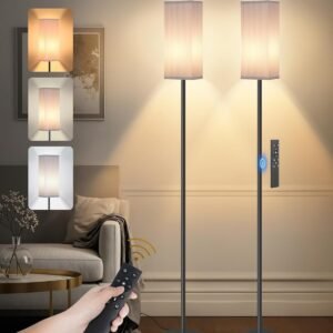 GOEBLESON Paquete de 2 lámparas de pie regulables de 64.2 pu