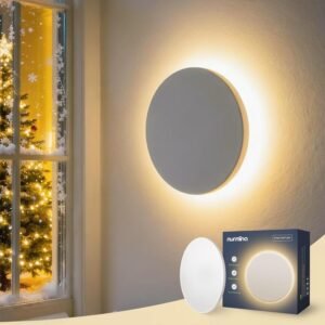 NURMINA Aplique de pared retroiluminado para interiores, sen