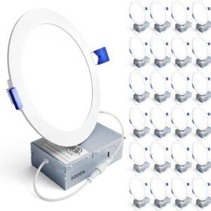 Ensenior Paquete de 24 Luces LED Empotradas de Techo de 6 Pu