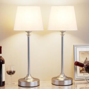 Kakanuo Juego de 2 lámparas de mesa inalámbricas recargables