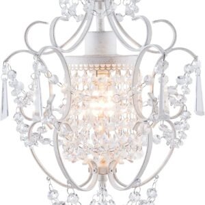 FLSFU Mini Lámpara de Araña Moderna, Accesorios de Luz de Cr