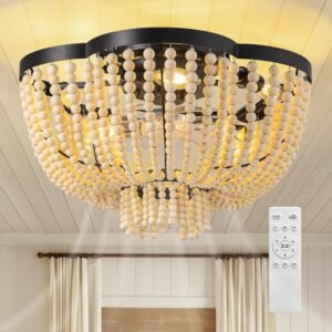 APBEAMLighting Ventilador de techo bohemio de 19.3 pulgadas