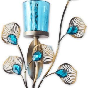 Zings & Thingz 57073536 Aplique de pared de plumas de pavo r