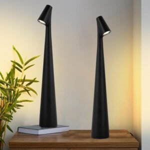 Hebangya Juego de 2 lámparas de mesa inalámbricas recargable
