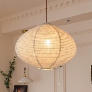 METHEDEECO 1 pieza de pantalla para lámpara colgante de tela