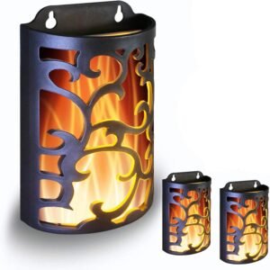 WRalwaysLX Faroles decorativos con temporizador, velas sin l